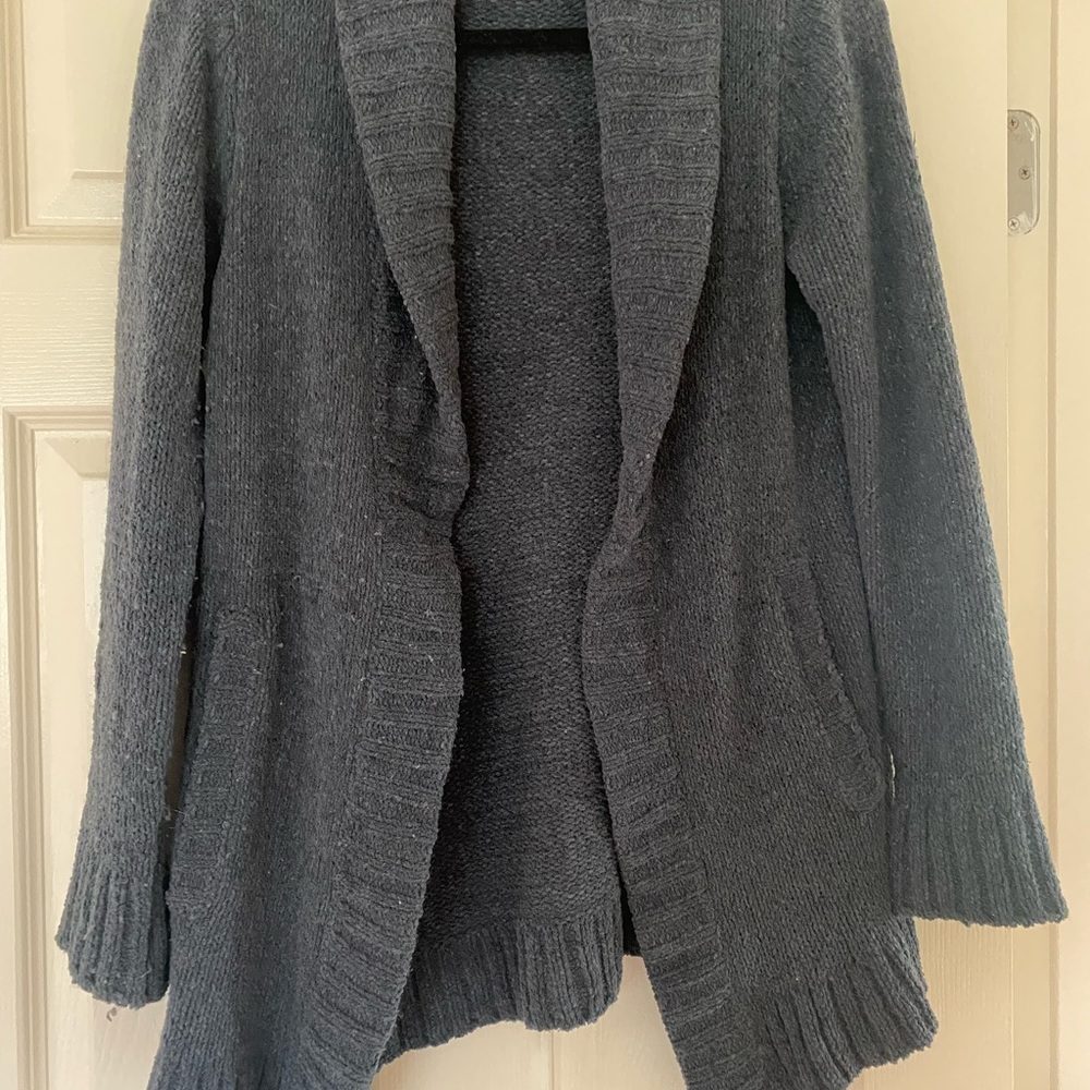 Eddie Bauer Cardigan Navy - Picture 2 of 4